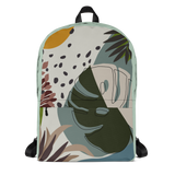 Summer Paradise Monstera Leaf Backpack