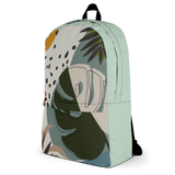 Summer Paradise Monstera Leaf Backpack
