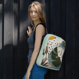 Summer Paradise Monstera Leaf Backpack