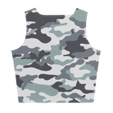 Light Camo Print Crop Top