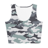 Light Camo Print Crop Top