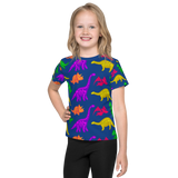 Little Dinosaur Kids Crew Neck T-Shirt Blue