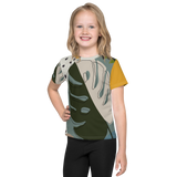 Summer Paradise Monstera Leaf Crew Neck T-Shirt