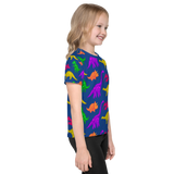 Little Dinosaur Kids Crew Neck T-Shirt Blue