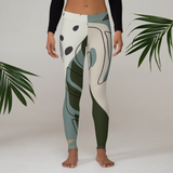 Summer Paradise Monstera Leaf Leggings