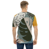 Summer Paradise Monstera Leaf Crew Neck T-Shirt