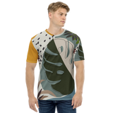Summer Paradise Monstera Leaf Crew Neck T-Shirt