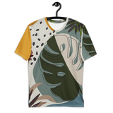 Summer Paradise Monstera Leaf Crew Neck T-Shirt