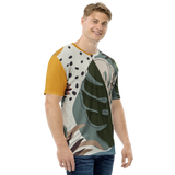 Summer Paradise Monstera Leaf Crew Neck T-Shirt