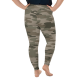 Plus Size Camo Print Leggings