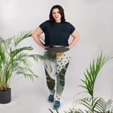 Plus Size Summer Paradise Monstera Leaf Leggings