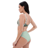 Summer Paradise Monstera Leaf Recycled High-Waisted Bikini