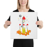 Space Rocket Canvas