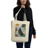 Summer Paradise Monstera Leaf Eco Tote Bag