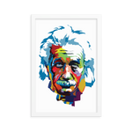 Pop Art Style Albert Einstein Framed Poster