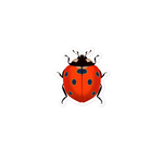 Bright Ladybug Kiss Cut Stickers