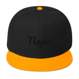 Nope Snapback Hat