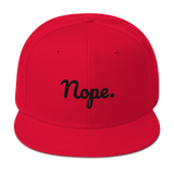 Nope Snapback Hat