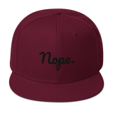 Nope Snapback Hat