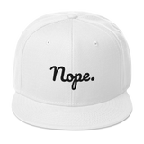 Nope Snapback Hat
