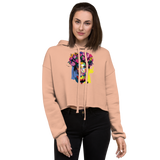 Girl With Wreath Crop Hoodie