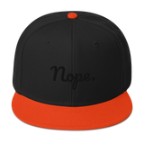 Nope Snapback Hat