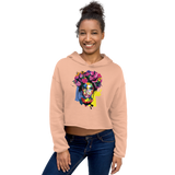 Girl With Wreath Crop Hoodie