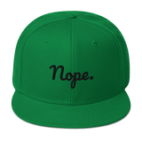Nope Snapback Hat