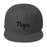Nope Snapback Hat