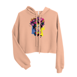 Girl With Wreath Crop Hoodie