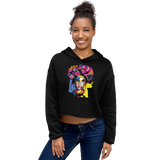 Girl With Wreath Crop Hoodie