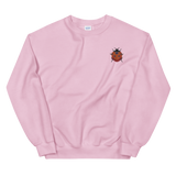 Bright Ladybug Embroidery Unisex Sweatshirt