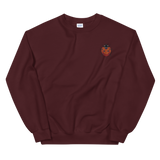 Bright Ladybug Embroidery Unisex Sweatshirt