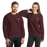Bright Ladybug Embroidery Unisex Sweatshirt
