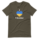 I Love Ukraine Flag Support Ukraine Unisex Premium T-Shirt