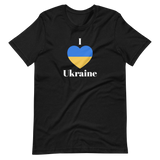 I Love Ukraine Flag Support Ukraine Unisex Premium T-Shirt