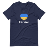 I Love Ukraine Flag Support Ukraine Unisex Premium T-Shirt