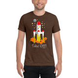 Space Rocket Tri-Blend T-Shirt