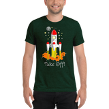 Space Rocket Tri-Blend T-Shirt