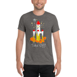Space Rocket Tri-Blend T-Shirt