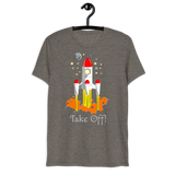 Space Rocket Tri-Blend T-Shirt