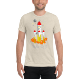 Space Rocket Tri-Blend T-Shirt