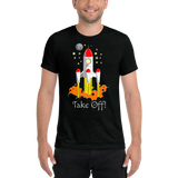 Space Rocket Tri-Blend T-Shirt