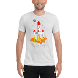 Space Rocket Tri-Blend T-Shirt