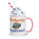 Perfectly Imperfect Ceramic Mug with Color Inside
