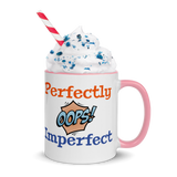 Perfectly Imperfect Ceramic Mug with Color Inside