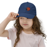 Bright Ladybug Embroidery Youth Baseball Cap