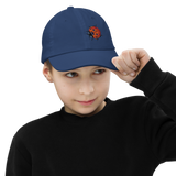 Bright Ladybug Embroidery Youth Baseball Cap