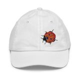 Bright Ladybug Embroidery Youth Baseball Cap